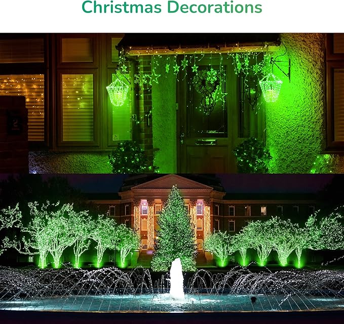 EDISHINE St.Patrick's Day/Easter Decorations PAR38 Green LED Flood Light Bulbs, Dimmable LED Light Bulb, 18W(120W Equivalent), Outdoor Weatherproof Light Bulb, E26 Base, 2 Pack