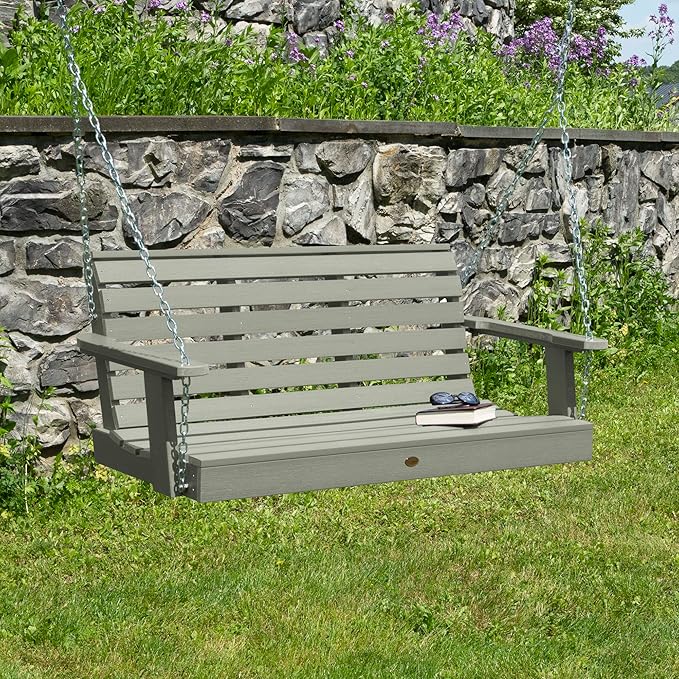 Highwood Weatherly Porch Swing, 4 Feet, Eucalyptus