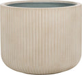 SAFAVIEH Outdoor Collection Lucca Beige Cement Ficonstone Planter Pot