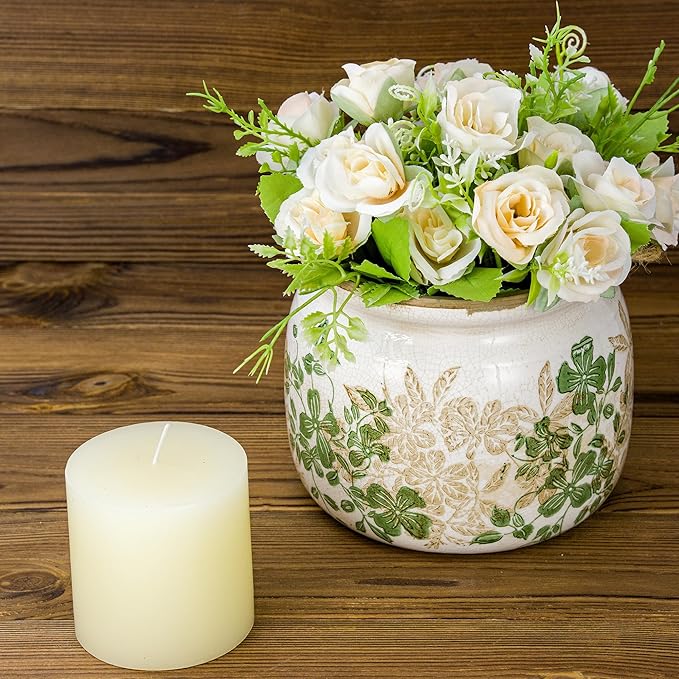 Flower Pot,Vintage Ceramic Pot for Planter with Drainage Holes, 6.29 inch Ice Crack Glazed Small Planters Pot for Indoor,Tucan Home Decor,Gardening Gifts (Classic)