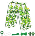 Cucumber Trellis for Raised Bed,U-Shape Garden Trellis for Climbing Plants Outdoor, Metal Arch Vegetables Trellis, Plant Support for Vine (Green, 31.5" Lx21.6 Wx47.2 H-Small)