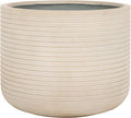 SAFAVIEH Outdoor Collection Nardo Beige Cement Ficonstone Planter Pot