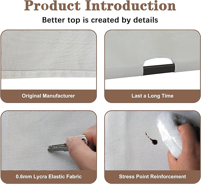 SCOCANOPY Replacement Sling Top for Rona Lowe's Allen + roth 10 ft x 10 ft Freestanding Pergola Sold at Lowe's, L-PG152PST-B (Size: 200" (L) x 103" (W)),Gray