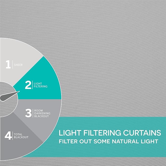 Exclusive Home Cabana Solid Indoor/Outdoor Light Filtering Hook-and-Loop Tab Top Curtain Panel Pair, 54"x120", Cloud Grey
