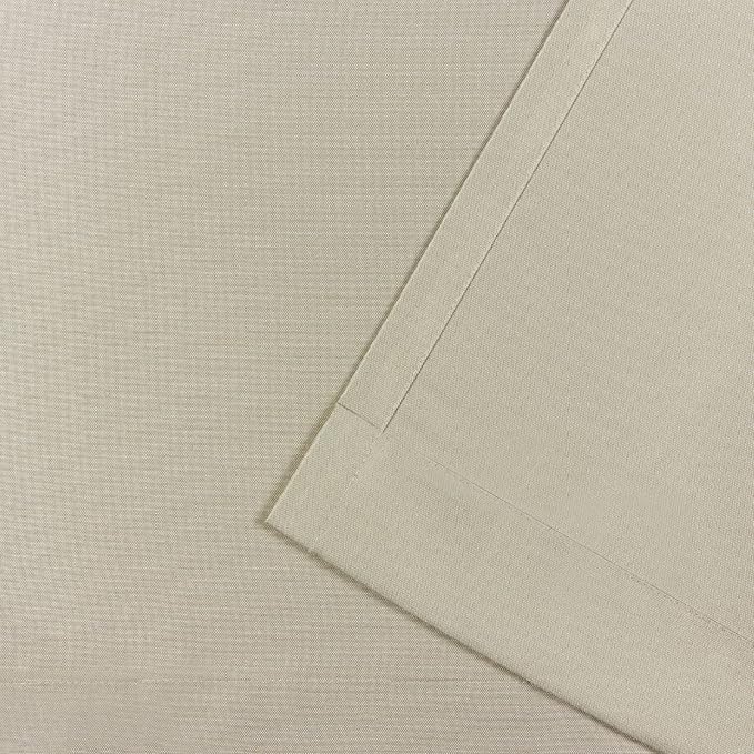 Exclusive Home Cabana Solid Indoor/Outdoor Light Filtering Hook-and-Loop Tab Top Curtain Panel Pair, 54"x132", Taupe