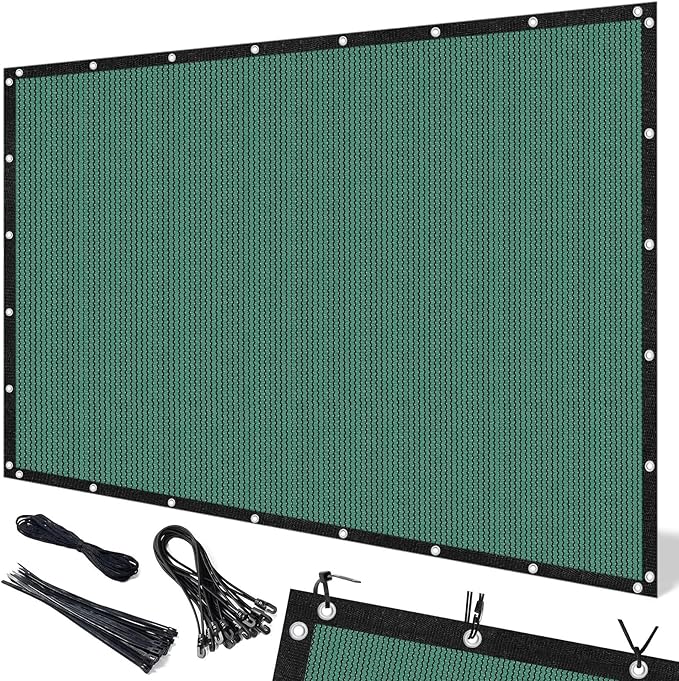 Artpuch 90% Sun Shade Cloth, 10 x 12 FT Pergola Shade Cover Canopy with Grommets, Sun Screen Fabric Tarp for Patio, Outdoor, Garden, Backyard, Green