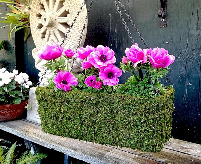 SuperMoss (29360) MossWeave Window Box Planter, Fresh Green, 30"