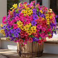 Artificial Flowers for Outdoors Fake Plants - 16 Bundles Faux Outside Greenery Boxwood UV Resistant Plastic Shrubs Decor (Mixed)