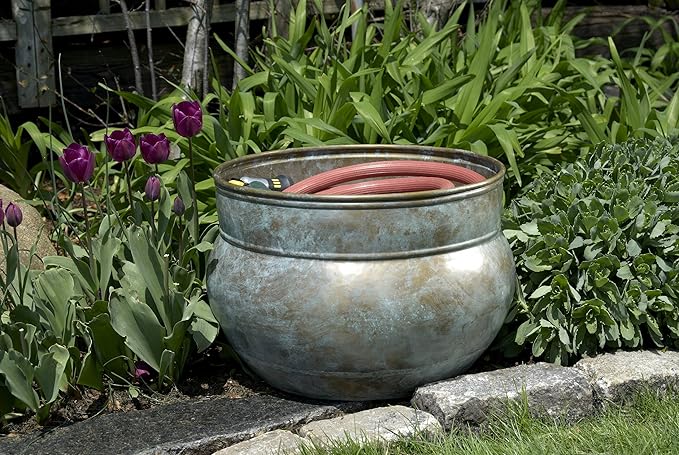 Sonoma Hose Pot - Blue Verde Brass by Good Directions
