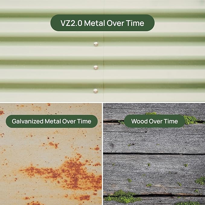 Elevated Raised Garden Bed-V Series, 2' x 4' Garden Beds with Legs & Storage Rack for Patio Porch, 700 Lbs Weight Capacity, Outdoor Planter Boxes for Gardening Herbs Vegetables Flowers, Modern Gray