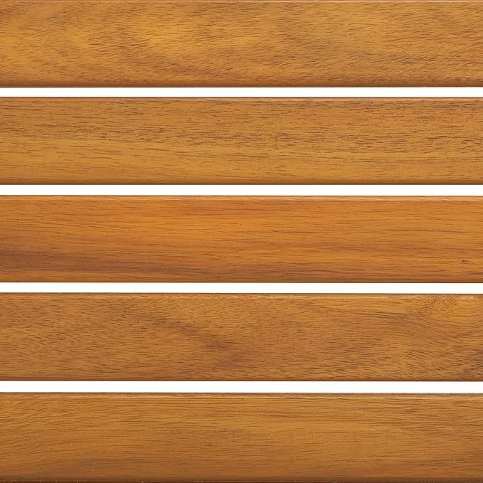 SAFAVIEH Outdoor Patio Furniture Collection Lynn Natural Brown Slatted Top Solid Wood Coffee Table (PAT7330A)