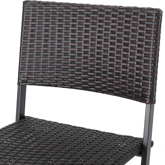 Christopher Knight Home Margarita Outdoor Wicker Barstools, 2-Pcs Set, Multibrown