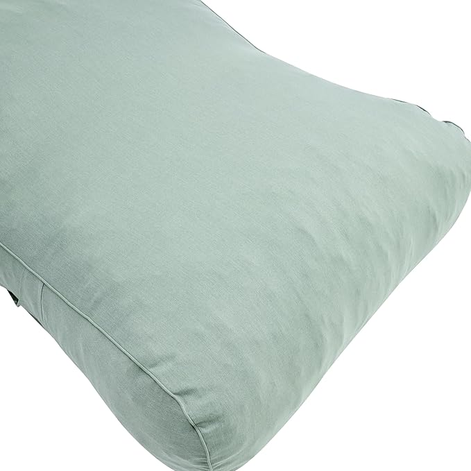 Merax Outdoor Bean Bag Chair Sun Lounger for 2 Adult, 73" Big Comfy Outdoor Bean Bag Daybed Couch with Headrest, Water-Resistant Fabric Patio Chaise Lounger Chair for Pool Balcony Beach Deck, Mint