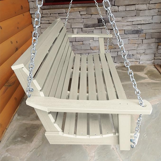 highwood Weatherly Porch Swing 5 Feet, Whitewash
