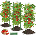 Tomato Cage, 3Pack 51.2inch Tall Tomato Trellis Triangle Tomato Cages for Garden Climbing Plants, Raised Garden Bed Plant Support Stakes for Garden,Pots, Plant Cages & Supports（Extra Bold）