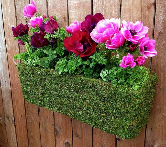 SuperMoss (29360) MossWeave Window Box Planter, Fresh Green, 30"