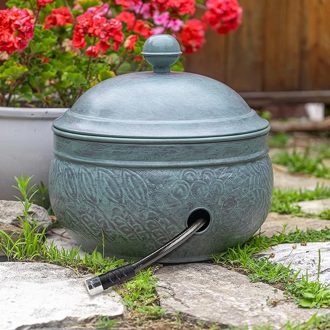 Key West Hose Pot with Lid - Blue Verde by Good Directions