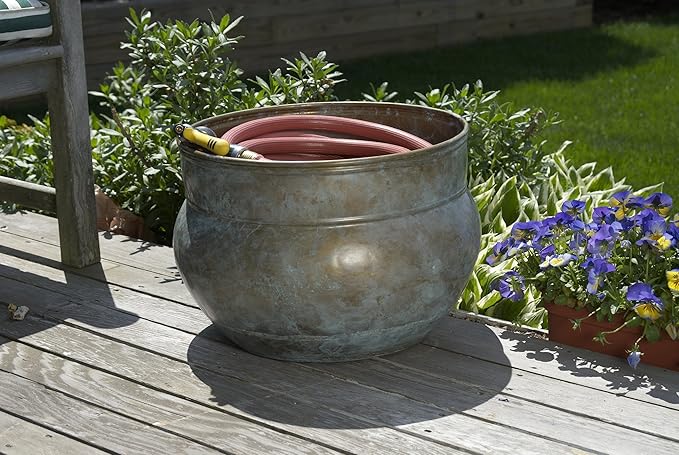 Sonoma Hose Pot - Blue Verde Brass by Good Directions