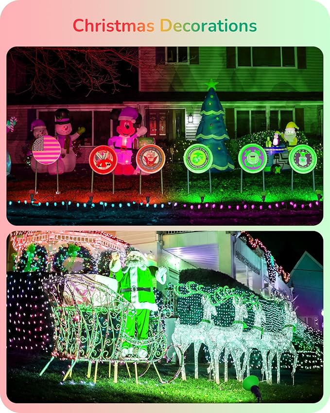 EDISHINE St.Patrick's Day/Easter Decorations PAR38 Red & Green LED Flood Light Bulbs Outdoor, Dimmable LED Light Bulb, 18W(120W Equivalent), Outdoor Weatherproof Light Bulb, E26 Base, 4 Pack