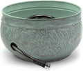 Good Directions 457 Key West Garden Hose Holder Pot, Large Capacity, Blue Verde Finish