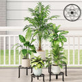 5 Pack Plant Stand Metal Flower Pot Stand Holders Indoor Tall Plant Rack Plant Round Black Plant Shelf For Living Room, Garden, Balcony