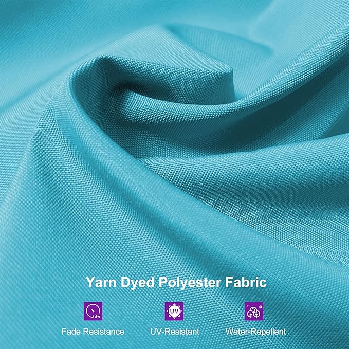 PURPLE LEAF 10'×13' Patio Umbrella with Base Included and Cover Outdoor Umbrella with Cover Extra Large Heavy Duty Cantilever Umbrella Turquoise Blue