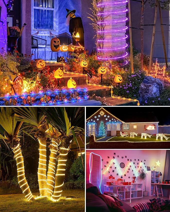 Minetom Rope Lights Color Changing, 16 Colors 108 FT 330 LED String Lights with Remote Timer, Waterproof Christmas String Light for Outside Bedroom Indoor Outdoor Decoration