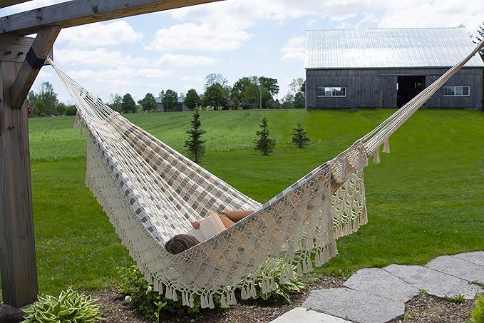 Vivere Authentic Brazilian Luxury Hammock - 450 lb Capacity (Honey Island)