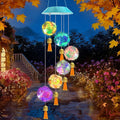 Toodour Solar Wind Chime, Color Changing Hydrangea Ball Wind Chimes LED Decorative Mobile Waterproof Outdoor Solar Lights Gifts for Mom Grandma, Garden, Patio, Yard, Window Decoration Birthday Gift