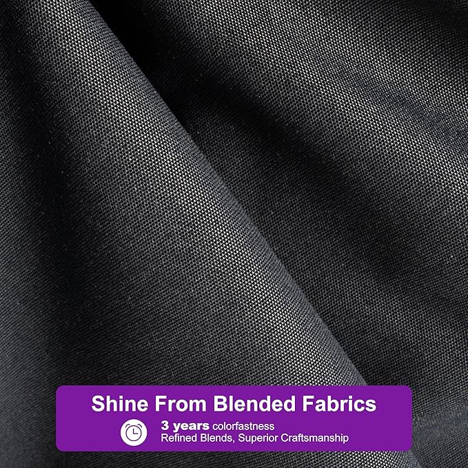 PURPLE LEAF Patio Umbrella 8' X 8' Rectangle Cantilever Umbrella Large Aluminum Outdoor Umbrellas with 360-degree Rotation & UPF40+ Premium Fabric for Deck Pool Garden Yard, Graphite Grey