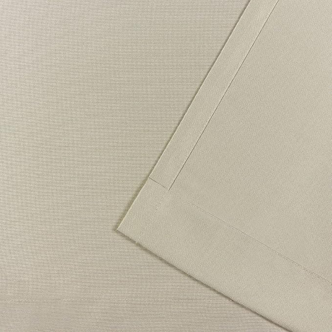 Exclusive Home Cabana Solid Indoor/Outdoor Light Filtering Hook-and-Loop Tab Top Curtain Panel Pair, 54"x63", Taupe