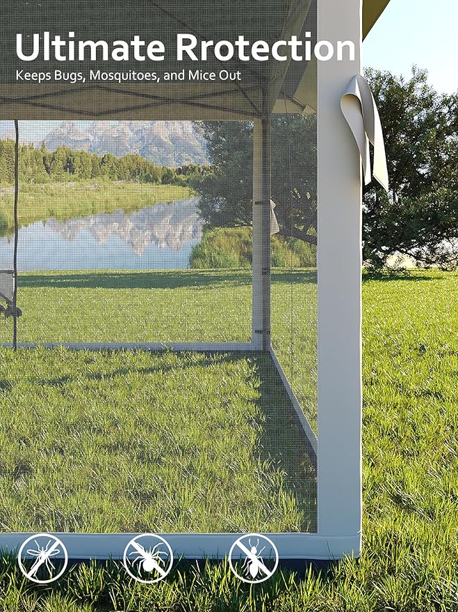 13 X 13FT Pop Up Gazebo, Canopy Tent, Gazebos on Clearance,Patio Folding Canopy with Mosquito Netting - Backyard Tent for Party, Wedding, Outdoor Dining, Patio, Backyard(Navy Blue+Hemp Grey)
