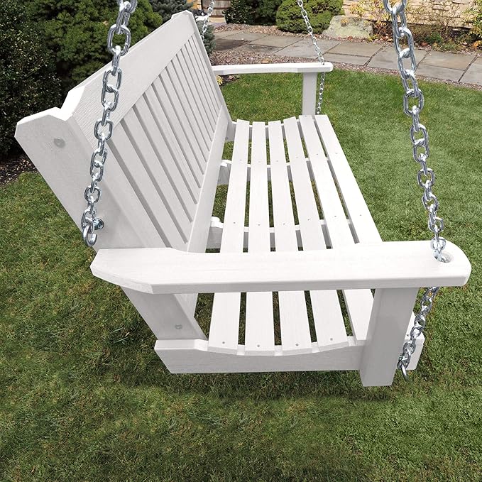highwood Lehigh Porch Swing, 4 Feet, White