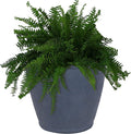Sunnydaze 24-Inch Anjelica Large Plastic Pot for Plants - Outdoor Double-Walled Large Plastic Planter with Drillable Drainage Holes - Slate