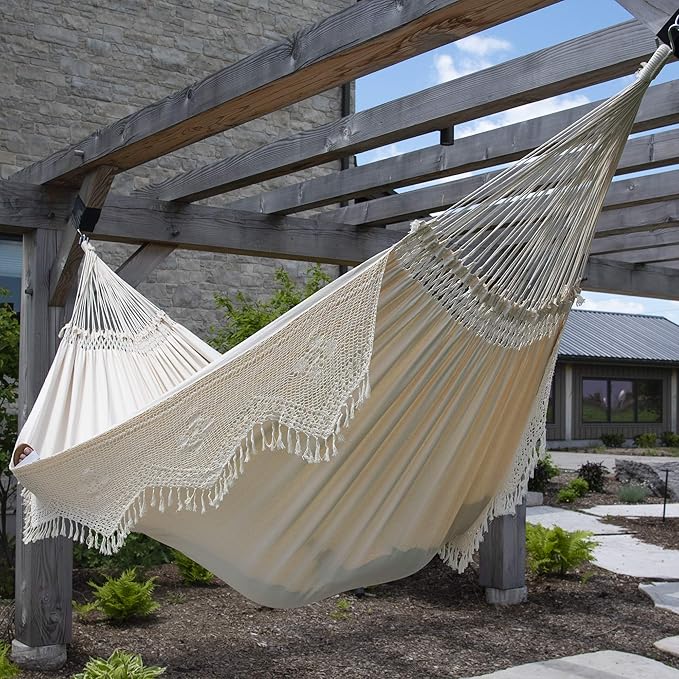 Vivere Authentic Brazilian Elegant Hammock - 450 lb Capacity