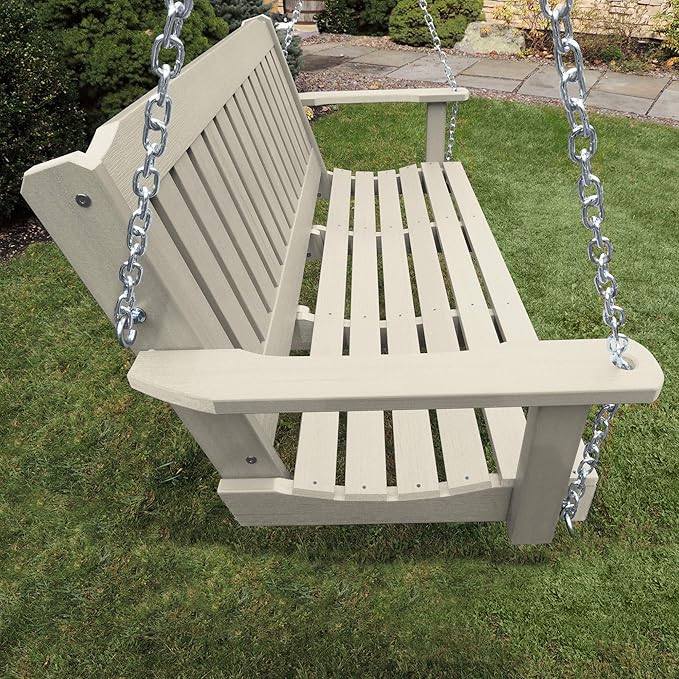 highwood AD-PORL2-WAE Lehigh Porch Swing, 4 Feet, Whitewash
