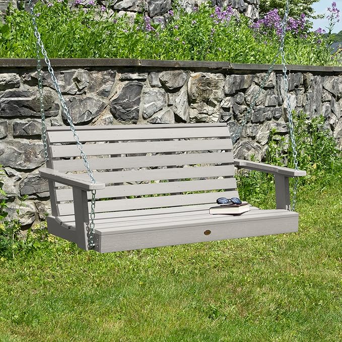 Highwood Weatherly Porch Swing, 4 Feet, Harbor Gray
