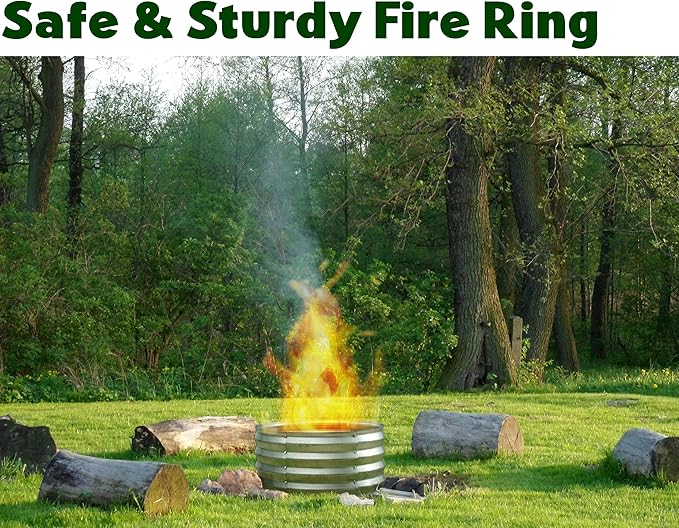 Round Galvanized Raised Garden Bed // 2×2×1 ft (2-Pack) Galvanized Raised Garden Beds Outdoor for Gardening, Vegetables, Flowers // Patented Tool-Free Design Round Planter (Silver)