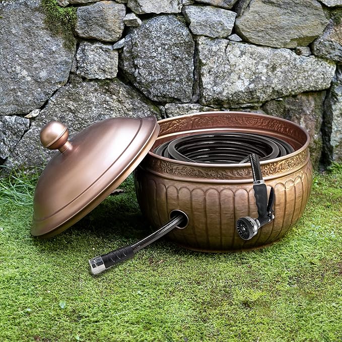 La Jolla Hose Pot with Lid - Copper Finish by Good Directions