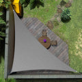 Amgo Custom Size 24' x 24' x 33.9' Gray Right Triangle Sun Shade Sail UPF50+ AGTAPRT12, Order to Make Canopy Awning, 95% UV Blockage, Water & Air Permeable, Commercial Standard (We Customize)