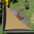 Amgo Custom Size 17' x 19' x 25.5' Sand Beige Right Triangle Sun Shade Sail Order to Make Canopy Awning UPF50+ AGSLT, 95% UV Blockage, Water & Air Permeable, 200GSM Commercial Standard (We Customize)