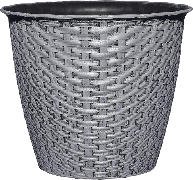 Classic Home and Garden Nantucket Planter, 8" Harbor Gray