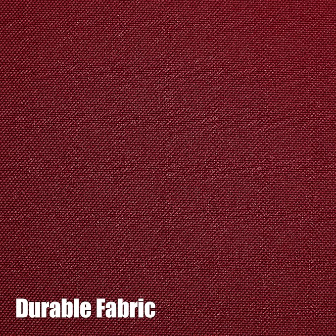 BONZER Waterproof Outdoor Curtains for Patio Porch Pergola Cabana Thick Privacy Wide Grommet Indoor Curtains for Bedroom Living Room, 1 Panel, 110W x 95L inch, Red