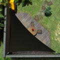 Amgo Custom Size 7' x 14' x 15.7' Black Right Triangle Sun Shade Sail UPF50+ AGTAPRT12, Order to Make Canopy Awning, 95% UV Blockage, Water & Air Permeable, Commercial Standard (We Customize)
